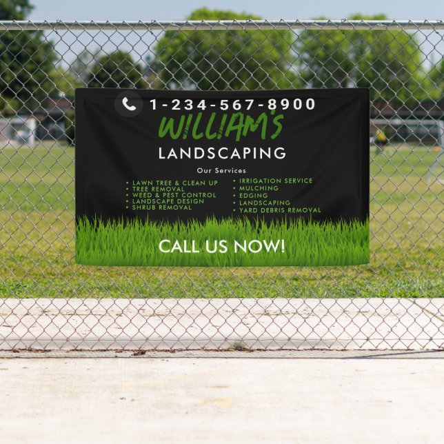 Rasenpflege Landscaping Mowing Cutting Services Banner (Insitu)