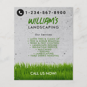 Rasenpflege Landscaping Mowing Cutting Services Flyer