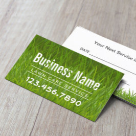 Rasenpflege Landscaping Mowing Ernennung Terminkarte