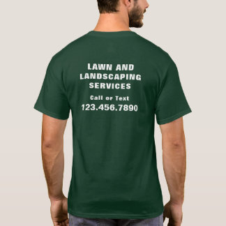 Rasenpflege Landscaping Service Business Advertisi T-Shirt