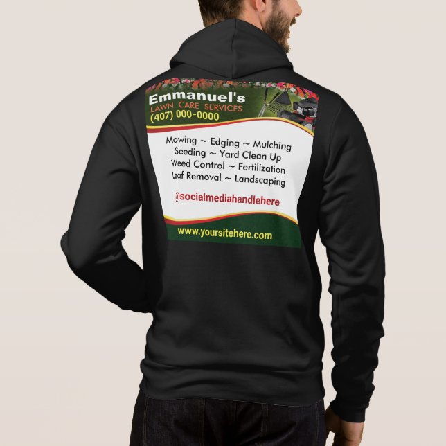Rasenpflege Landschaften Gras schneiden T - Shirt (Rückseite)