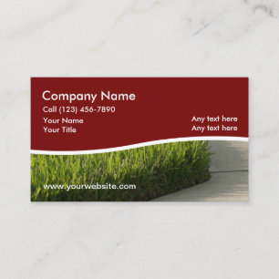 Rasenpflege - moderne, moderne visitenkarte
