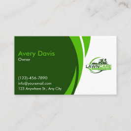 Rasenpflege und Landschaftsschutz beim Rasenmähen Visitenkarte