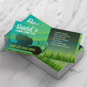 Rasenpflege und Landschaftsschutz Moderner Grüner  Visitenkarte