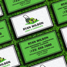 Rasenpflege White & Green Branding