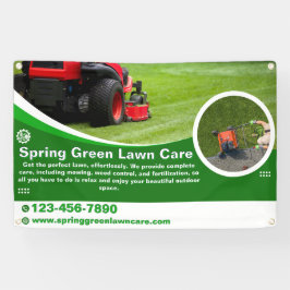 Rasenpflegeunternehmen Straßenrand Zaun anpassen Banner