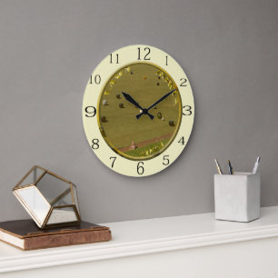 Rasenschalen 2024 Goldene Münze, Große Wanduhr