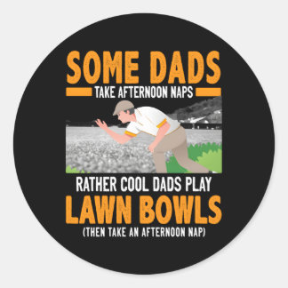 Rasenschalen für Vater, Grüne Schalen Runder Aufkleber