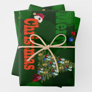 Rasenschalen, Weihnachtspapier, Set Geschenkpapier Set