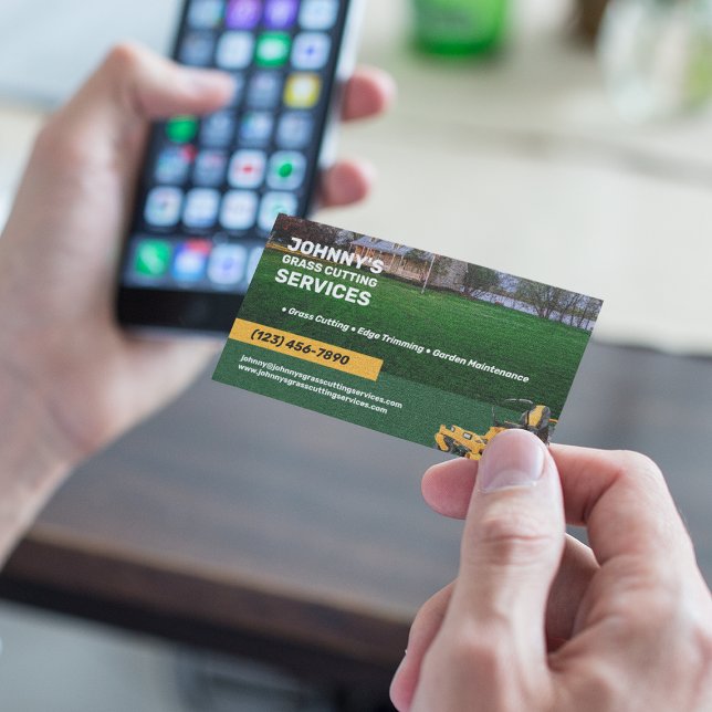 Rasenschneiden Visitenkarte (Von Creator hochgeladen)