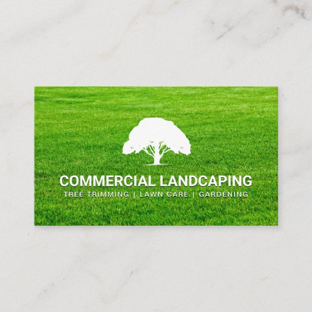 Rasenschnitt | Tree Business Card Visitenkarte (Vorderseite)