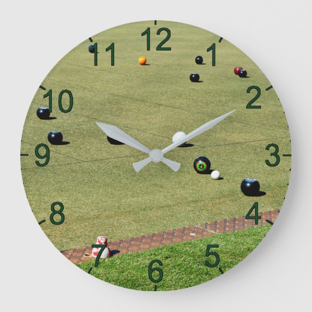 Rasenschüsseln bringen sie an, große Wandschloss Wanduhr (Vorderseite)