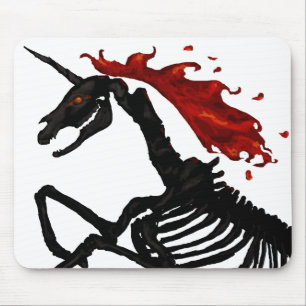 Raserei - Einhorn-Skelett Mousepad