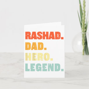 Rashad Vater Hero Legend Personalisierter Individu Karte