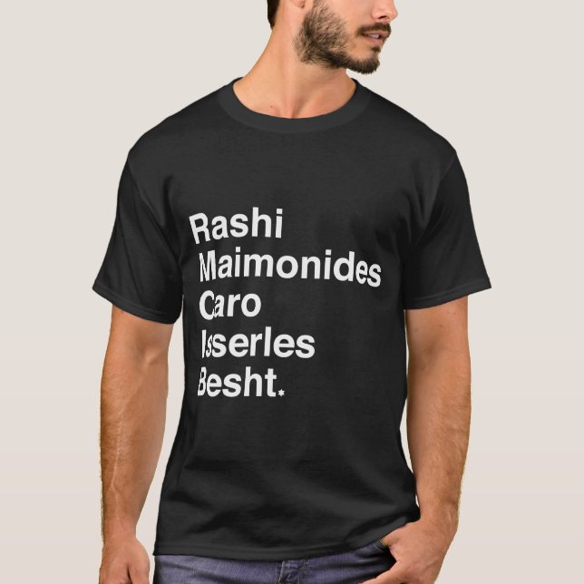Rashi, Maimonides.. T-Shirt (Vorderseite)