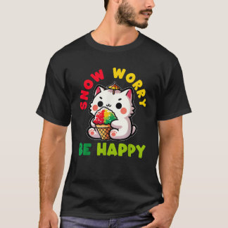 Rasier-Eis Katzen-Wortspiele Lustiges Hawaiian Sha T-Shirt
