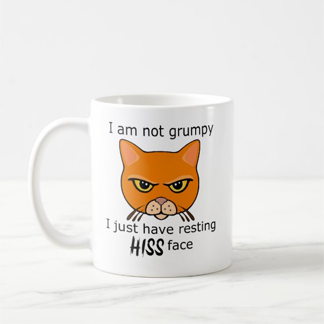 Rasierende Orangenkatze - Vorteile PACR Kaffeetasse (Links)