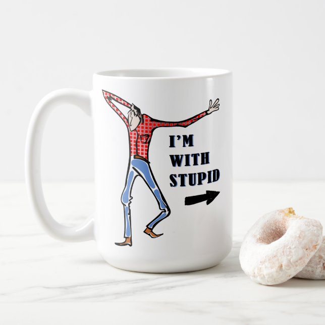 Rasierender, dummer Jackass Kaffeetasse (Mit Donut)