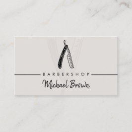 Rasiergrauender Schnurrbart-Schnitthaar Visitenkarte