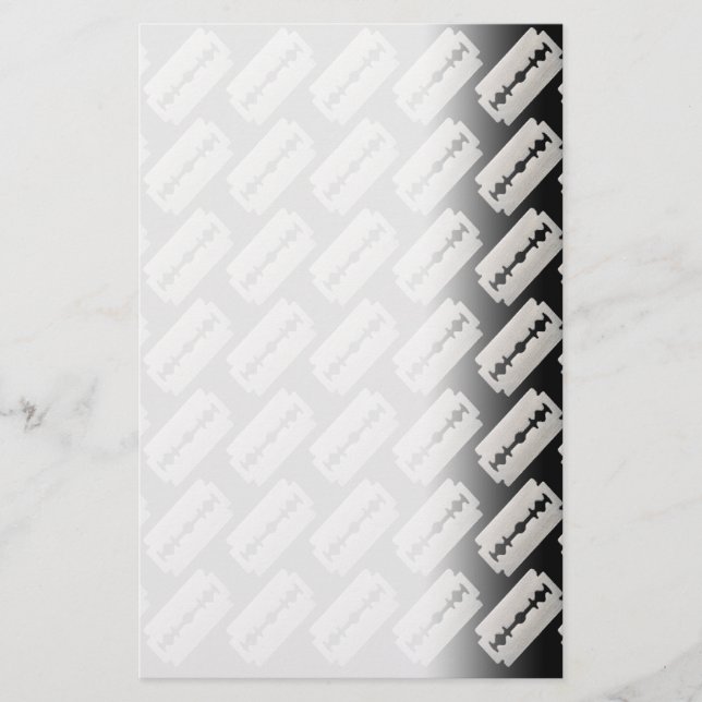 Rasierklingen-Punkrock Emo Metall Briefpapier (Vorderseite)