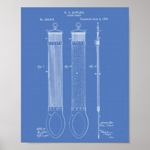 Rasiermesser-Abziehriemen 1893 Patent-Architekturz Poster