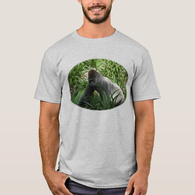 Rasiermesser-hinterer Gorilla T-Shirt (Vorderseite)