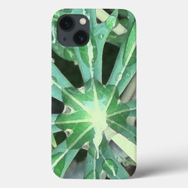 Rasierseile auf Blätter Case-Mate iPhone Hülle (Rückseite)
