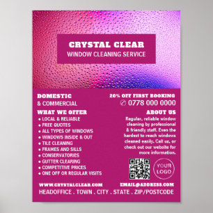 Rasierseile, Fensterreiniger, Reinigungsservice-We Poster