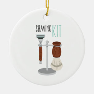 Rasierset Keramik Ornament