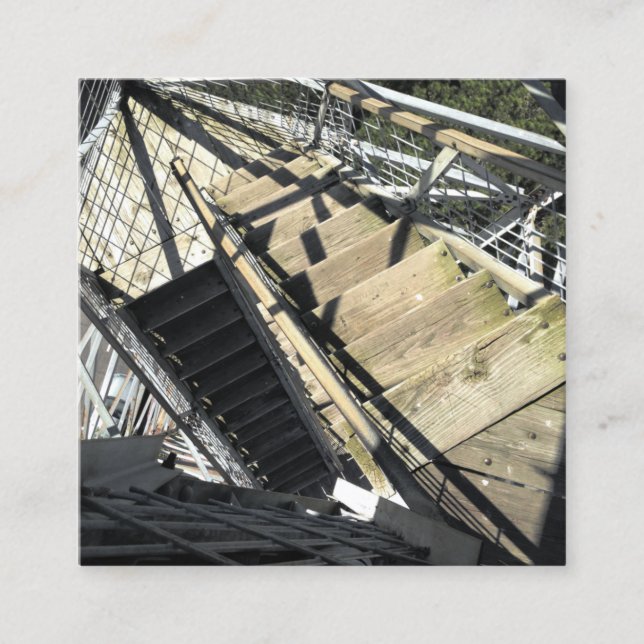 Rasierturm in Eureka-Federn Quadratische Visitenkarte (Vorderseite)