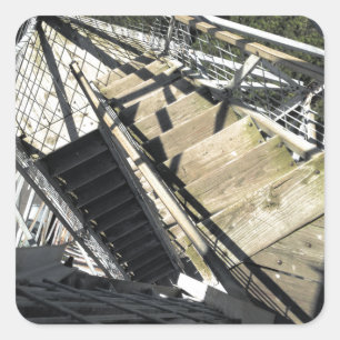 Rasierturm in Eureka Quadratischer Aufkleber