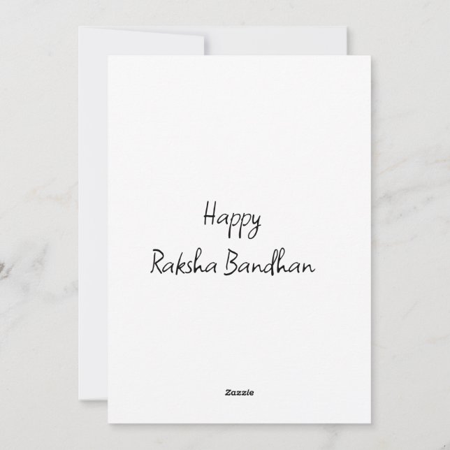 Raskha Bandhan Holiday Card Feiertagskarte (Rückseite)