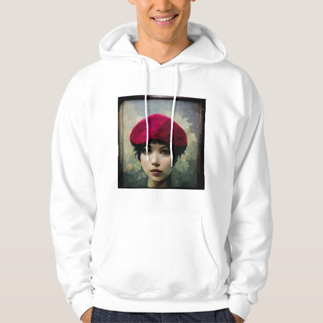 Raspberry Beret Hoodie (Vorderseite)