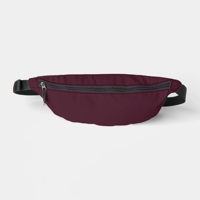 Raspberry Burgundy, Solid Burgundy Bauchtasche (Vorderseite)