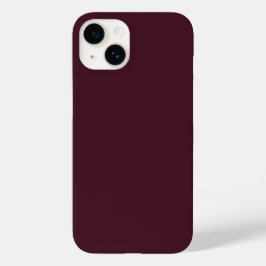 Raspberry Burgundy, Solid Burgundy Case-Mate iPhone 14 Hülle