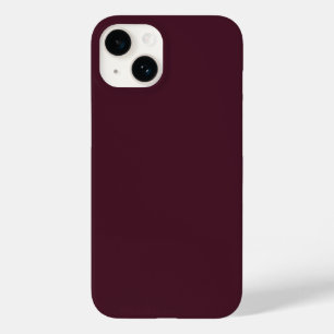 Raspberry Burgundy, Solid Burgundy Case-Mate iPhone 14 Hülle