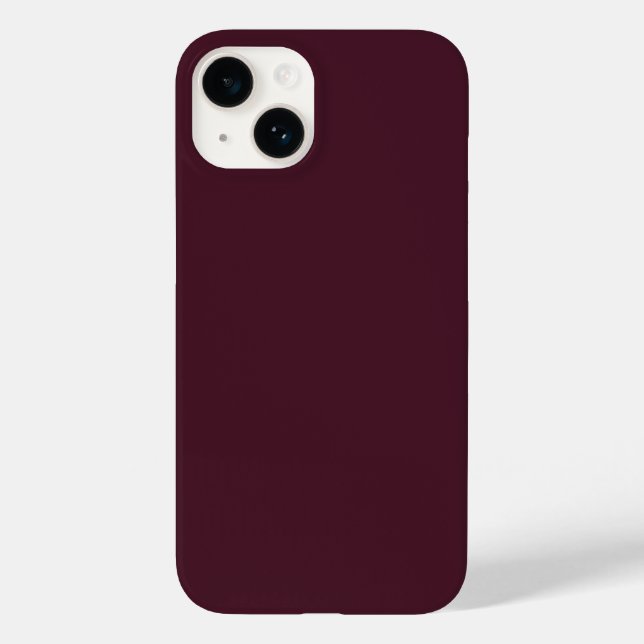 Raspberry Burgundy, Solid Burgundy Case-Mate iPhone Hülle (Rückseite)
