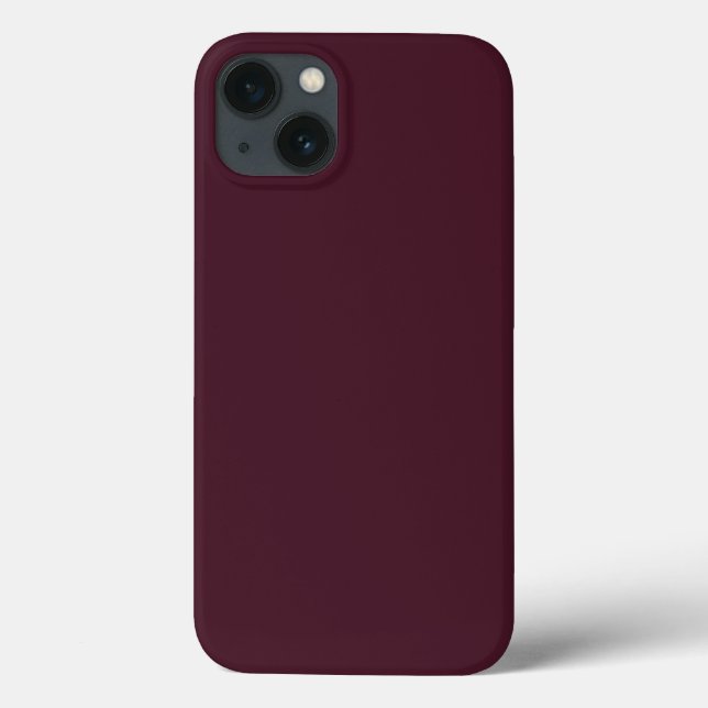 Raspberry Burgundy, Solid Burgundy Case-Mate iPhone Hülle (Rückseite)