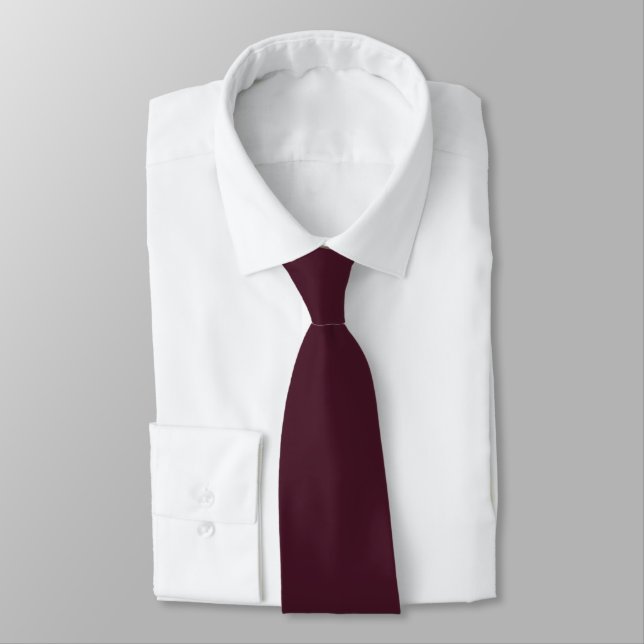 Raspberry Burgundy, Solid Burgundy Krawatte (Gebunden)