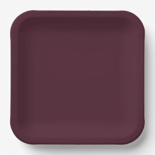 Raspberry Burgundy, Solid Burgundy Pappteller