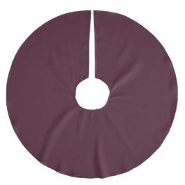 Raspberry Burgundy, Solid Burgundy Polyester Weihnachtsbaumdecke