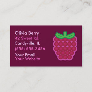 Raspberry Business Cards Visitenkarte