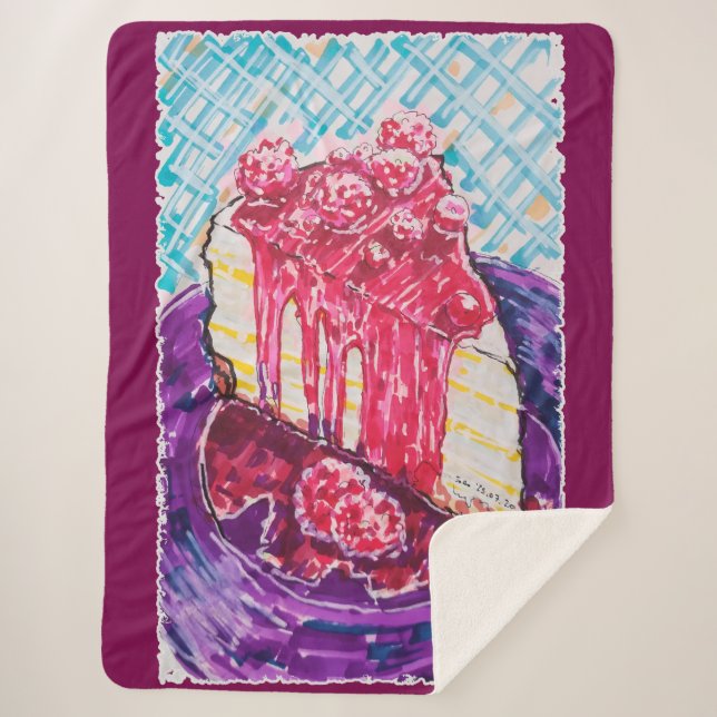 Raspberry Cake Sherpadecke (Vorderseite)