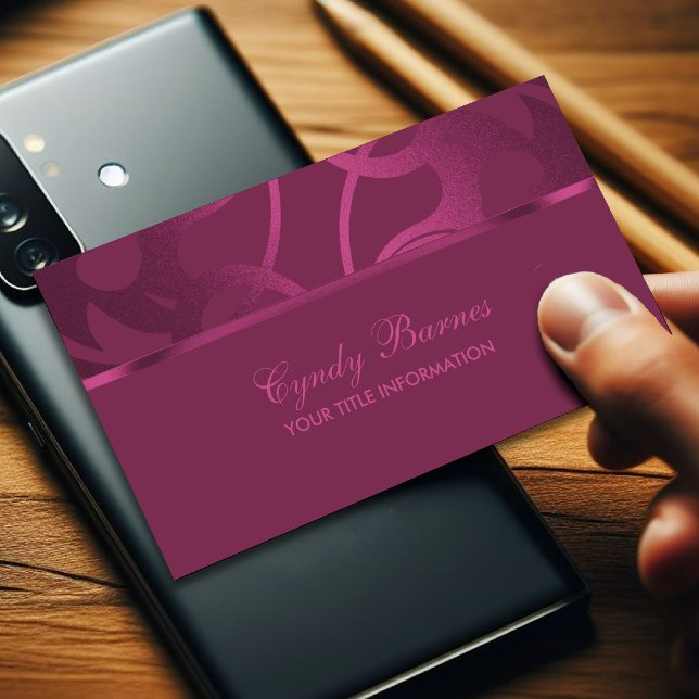 Raspberry Contemporary Business Card Visitenkarte (Von Creator hochgeladen)