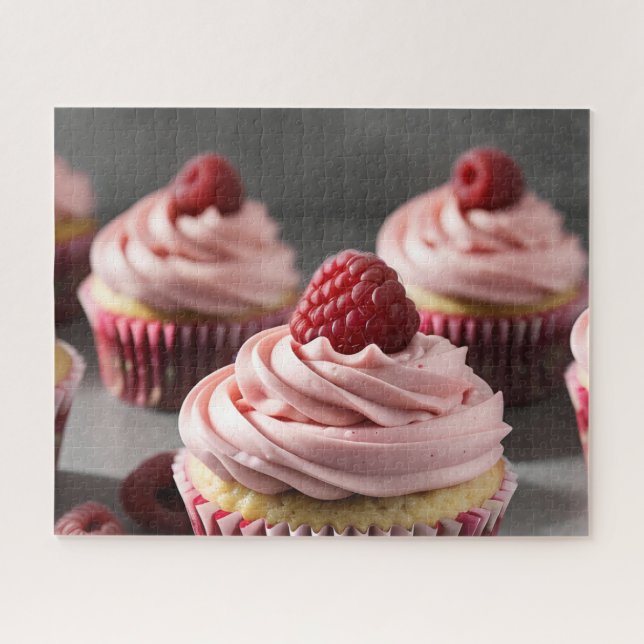 Raspberry Cupcakes Puzzle (Horizontal)