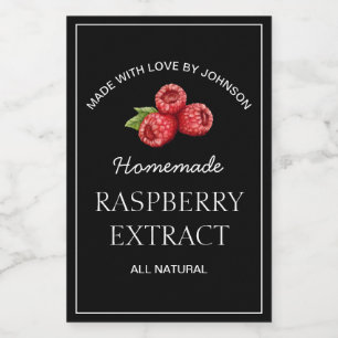 Raspberry Extract Label Weinetikett