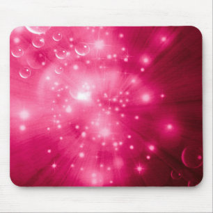 Raspberry Galaxy Burst Mousepad