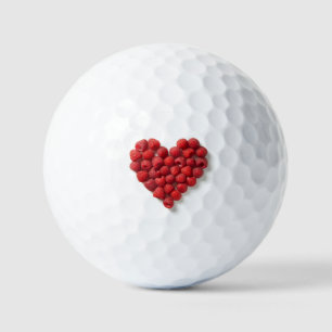 Raspberry Heart Golfball