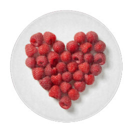 Raspberry Heart Schneidebrett