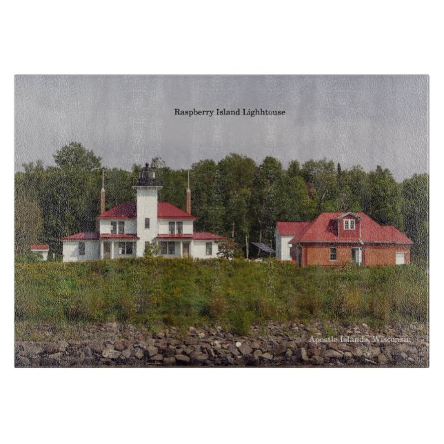 Raspberry Island Lighthouse Schneidebrett (Vorderseite)